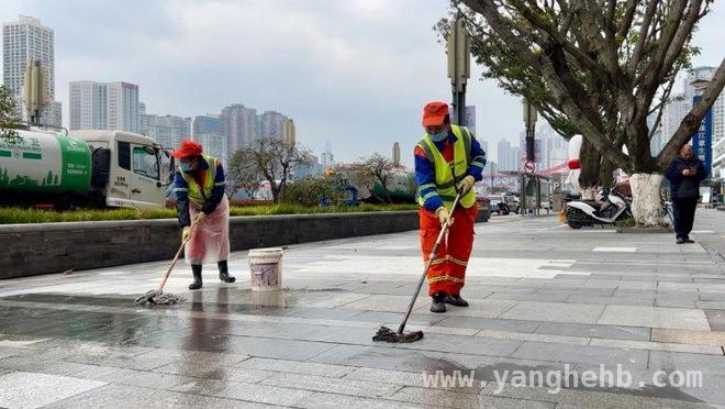 2025重庆女子半程马拉松赛临近，江北环卫精细保洁，为重庆女子半马助力，江北区环卫整治提升环境