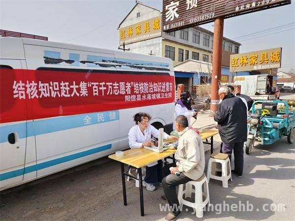 阳信水落坡镇卫生院“世界防治结核病日”集市义诊，助力全民抗痨，阳信水落坡镇卫生院集市活动：提升全民结核病防治意识