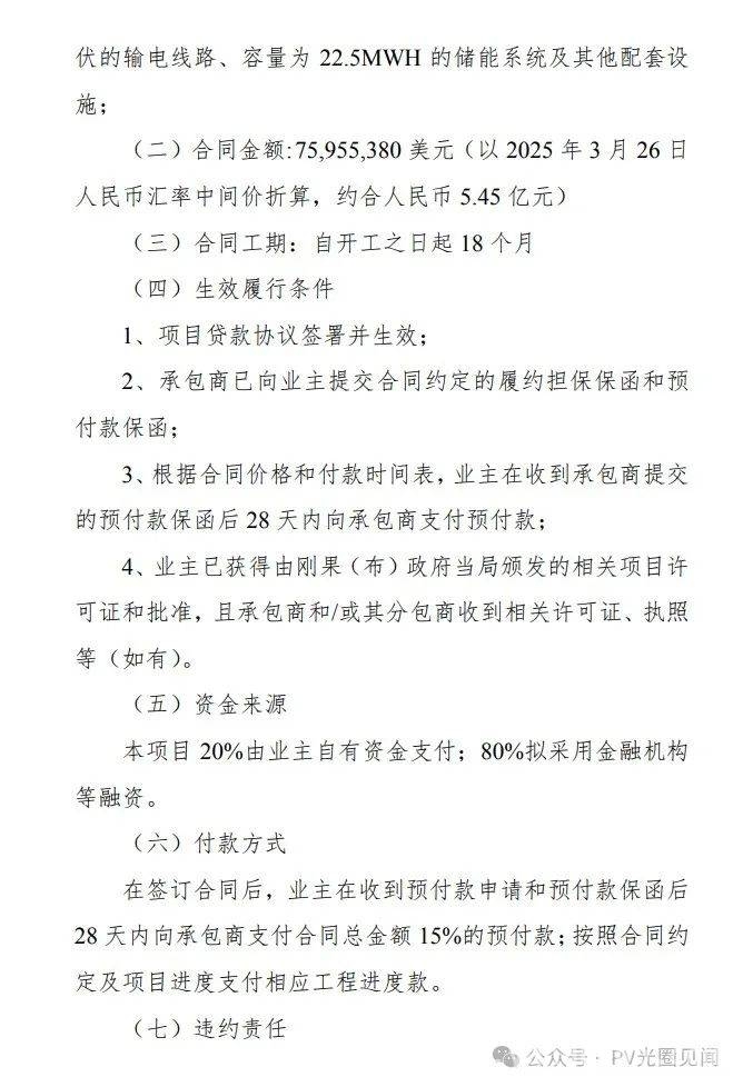 中成股份3月27日再发公告，刚果（布）光伏项目落定