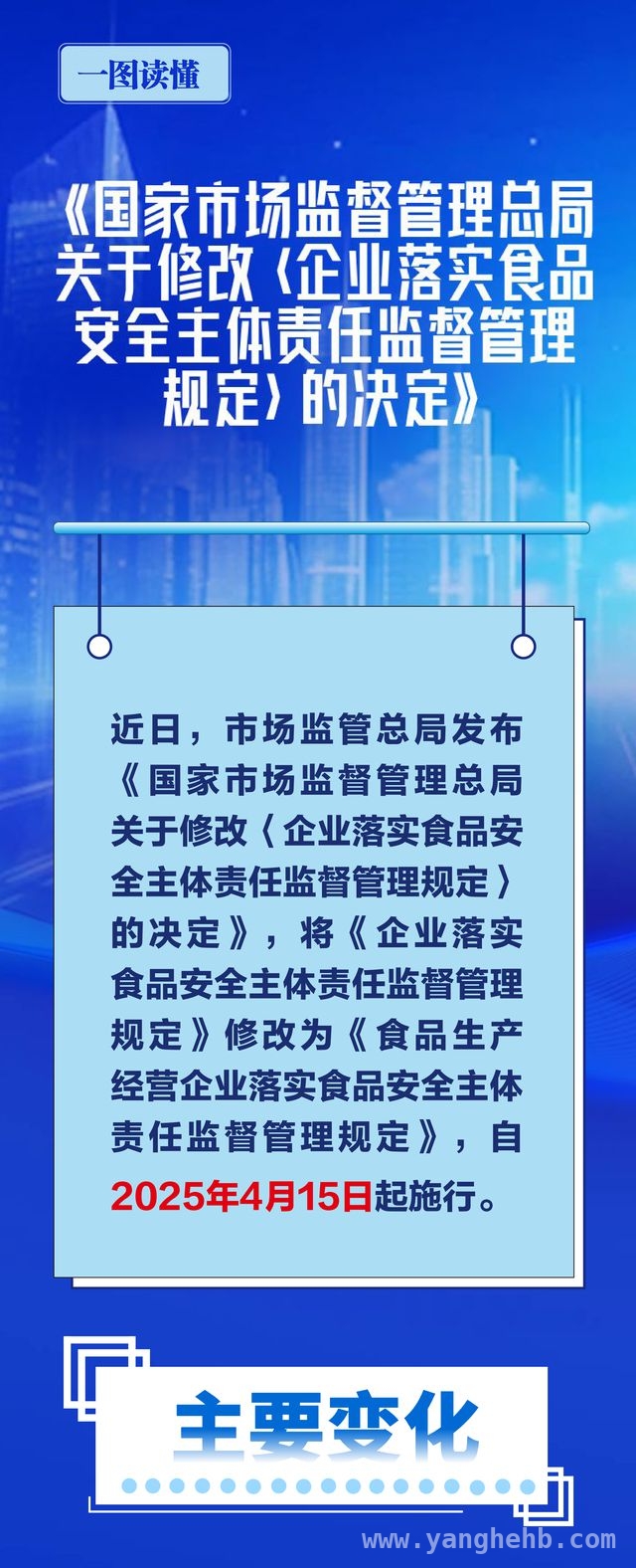4 月 15 日起，食品生产经营企业食品安全监管新规重塑责任格局，聚焦！食品生产经营企业落实食品安全主体责任新规亮点解读