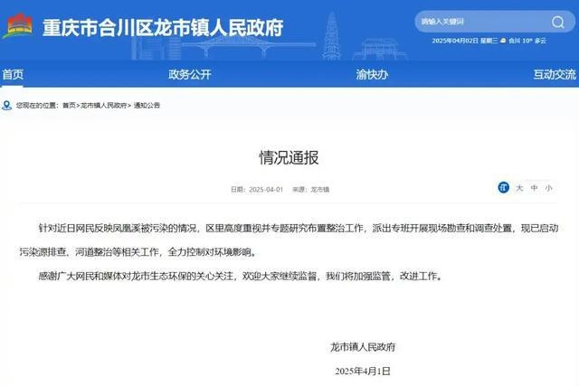 重庆合川龙市镇河道污染，秧苗成片枯死引关注